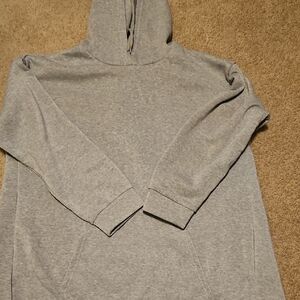 Gray Hoodie Split Back